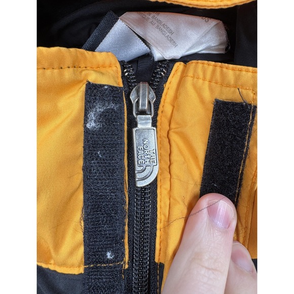 Vtg 90's The North Face Jacket Mens XL Yellow Black Hydrenaline Hooded Anorak - Picture 9 of 9